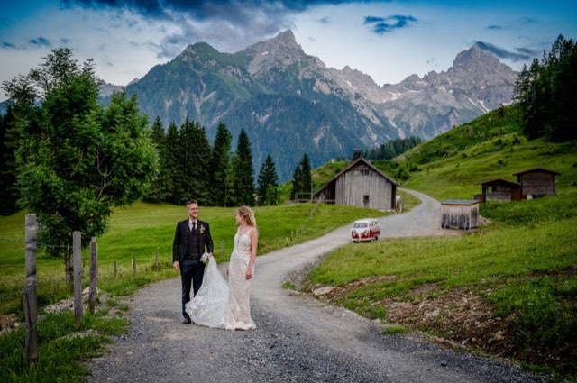 Almhochzeit in den Bergen